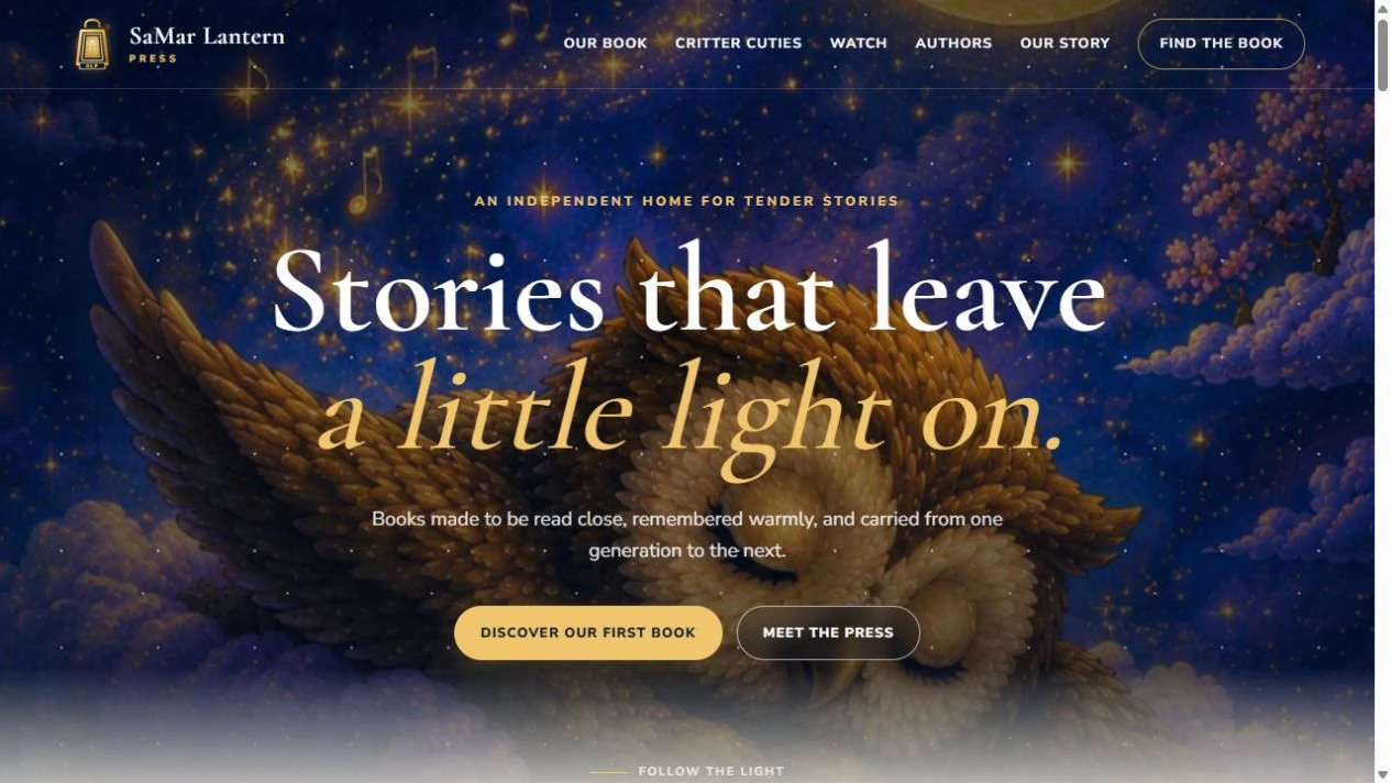 Screenshot of SaMar Lantern Press